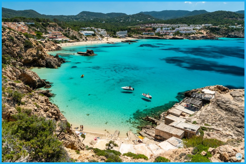 The coast of Ibiza