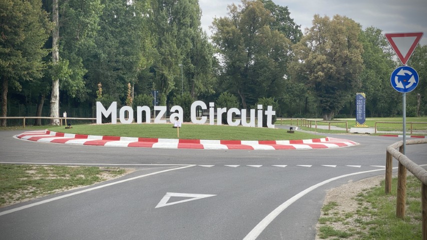 The entrance to the Monza Formula One circuit