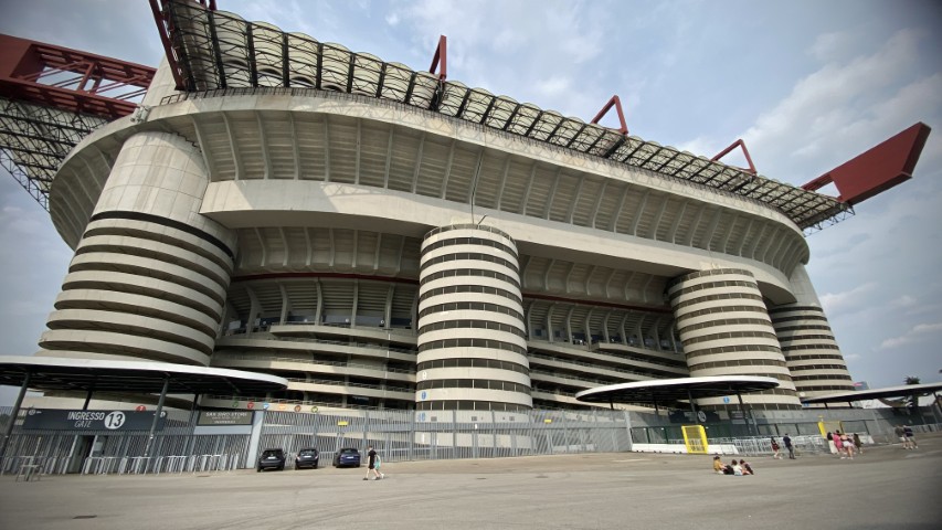 The San Siro stadium in Milan